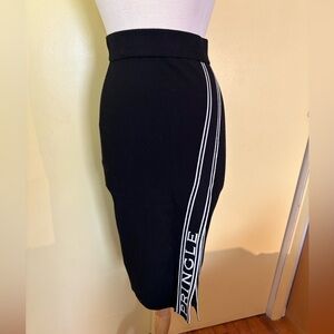 Pringle of Scotland x H & M Collab. Black Midi Knit Skirt